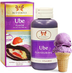 Butterfly Ube Flavoring Extract 2 oz – Purple Yam Essence for Baking, Lattes, Ice Cream, Jam & Halaya Recipes