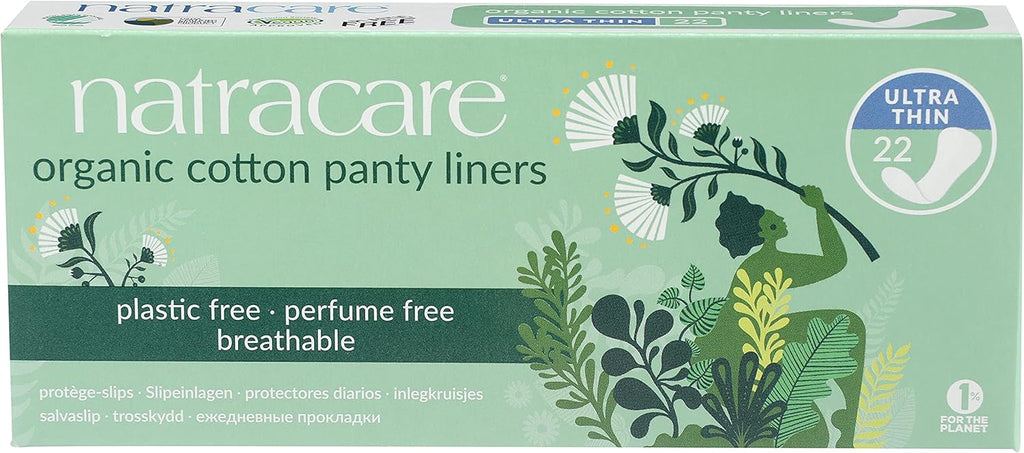 Natracare Ultra Thin Organic Cotton Panty Liner, 22 Liners