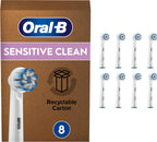 Braun Oral-B 4210201320180 Sensitive Clean Toothbrush Heads for Our Gentle Cleaning, in Letterbox Packaging Pack of 8