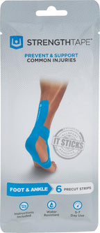 StrengthTape Kinesiology Tape, K Tape Taping Kits, Premium Sports Tape Provides Support and Stability to The Target Area, Multiple Kits Available