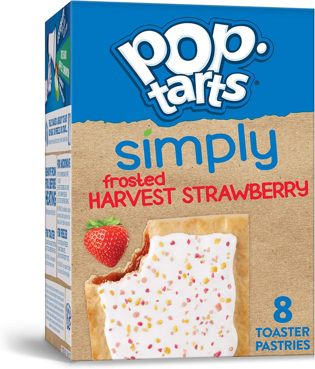 Simply Pop-Tarts, Toaster Pastries, Frosted Harvest Strawberry, Non-GMO Project Verified, 13.5oz Box (8 Count)