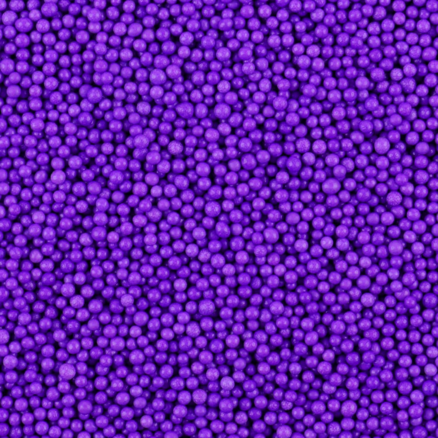 Purple Nonpareils Sprinkles - 2mm Edible Mini Pearl Sprinkles for Cake Decorating, Cupcake, Cookie, Baking, Donuts, Ice Cream Toppings, Wedding Party Supplies 130g/4.58oz
