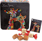 Gardiners of Scotland Handmade Fudge, Steven Brown Francie & Josie McZoo Vanilla Fudge 8.8 Ounce Tin