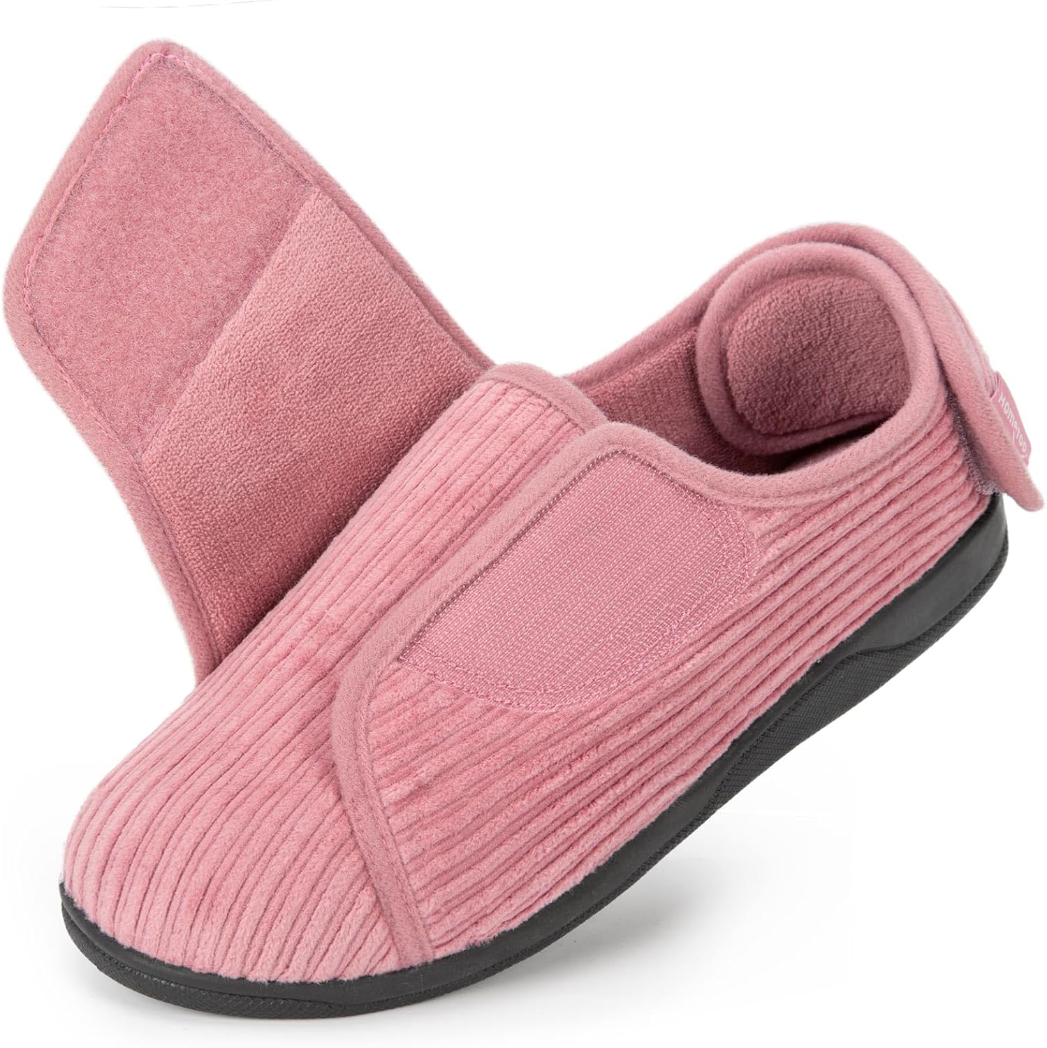 HomeTop Women's Adjustable Comfort Slippers with Memory Foam House Shoes