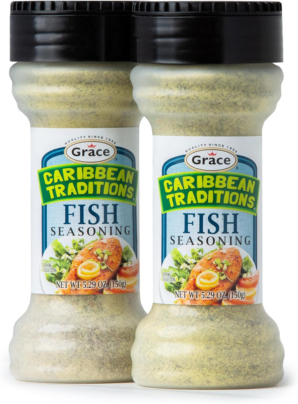 Grace Caribbean Traditions Seasonings - 2 Pack - Fish Spices & Seasonings for Cooking - Fish Seasoning Spice - Authentic Jamaican