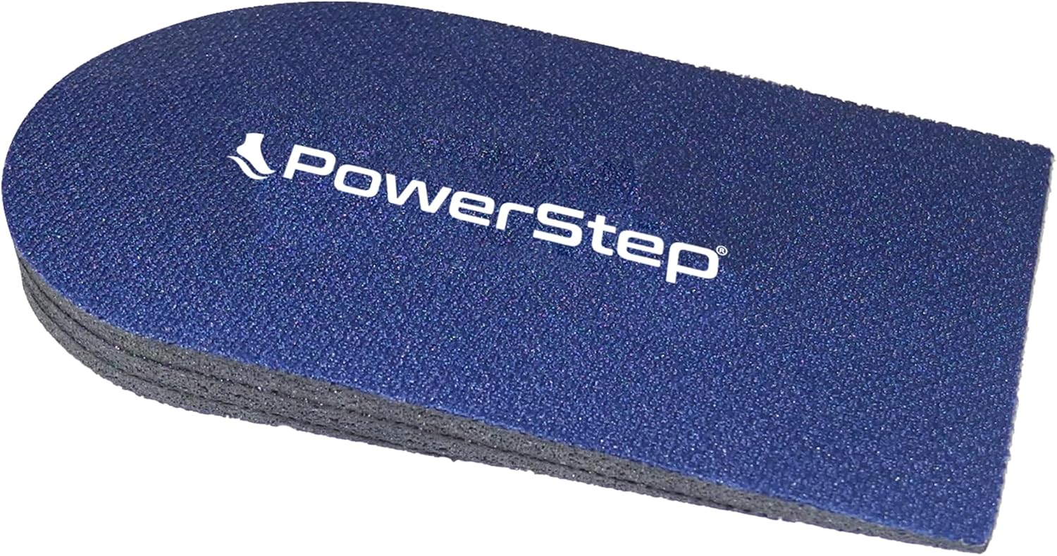 PowerStep Adjustable Heel Lift, Adjustable Adult Heel Cushion, Relief for Heel Spurs & Heel Pain, Achilles Tendonitis, Post Surgical Foot Support, Made in the USA (1 Heel Cushion)