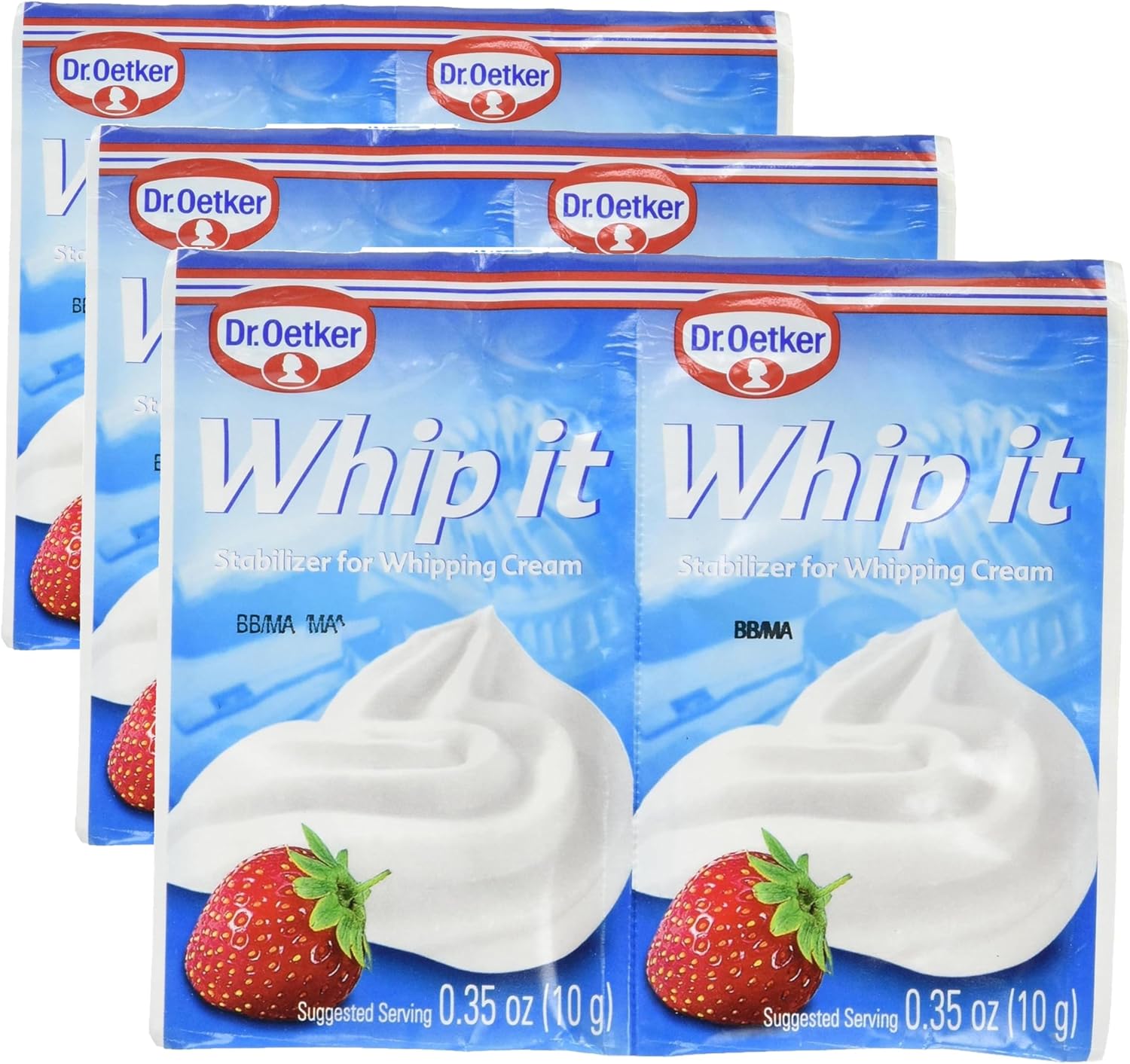 Dr. Oetker Whipped Cream Stabilizer, 0.35 Ounce, (Pack of 6)
