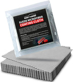 30 Count Suede Cloths for Applying and Leveling Coatings, Scratch-Free, Ultra Absorbent Microfiber for Ceramic Coating Application, Grey