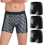 Carer Men’s Incontinence Underwear, Washable Reusable Breathable Leak Proof Underwear for Men Boxer Briefs for Bladder Leakage, 80ml Absorbent Pad Breathable Waterproof 3 Pack, X-Large