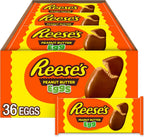 REESE'S Milk Chocolate Peanut Butter Eggs, Easter Basket Easter Candy Packs, 1.2 oz (36 Count)