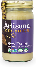 Artisana Organics Raw Tahini Sesame Seed Butter - Just One Ingredient, Unroasted, Vegan, Paleo and Keto Friendly, Non-GMO, 14oz Jar