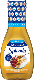 Splenda Multi-Use Allulose Syrup, Zero Calorie, Sugar Free Substitute for Maple Syrup, Honey, Agave and Brown Sugar, 8oz Bottle