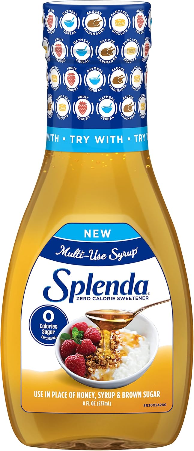 Splenda Multi-Use Allulose Syrup, Zero Calorie, Sugar Free Substitute for Maple Syrup, Honey, Agave and Brown Sugar, 8oz Bottle