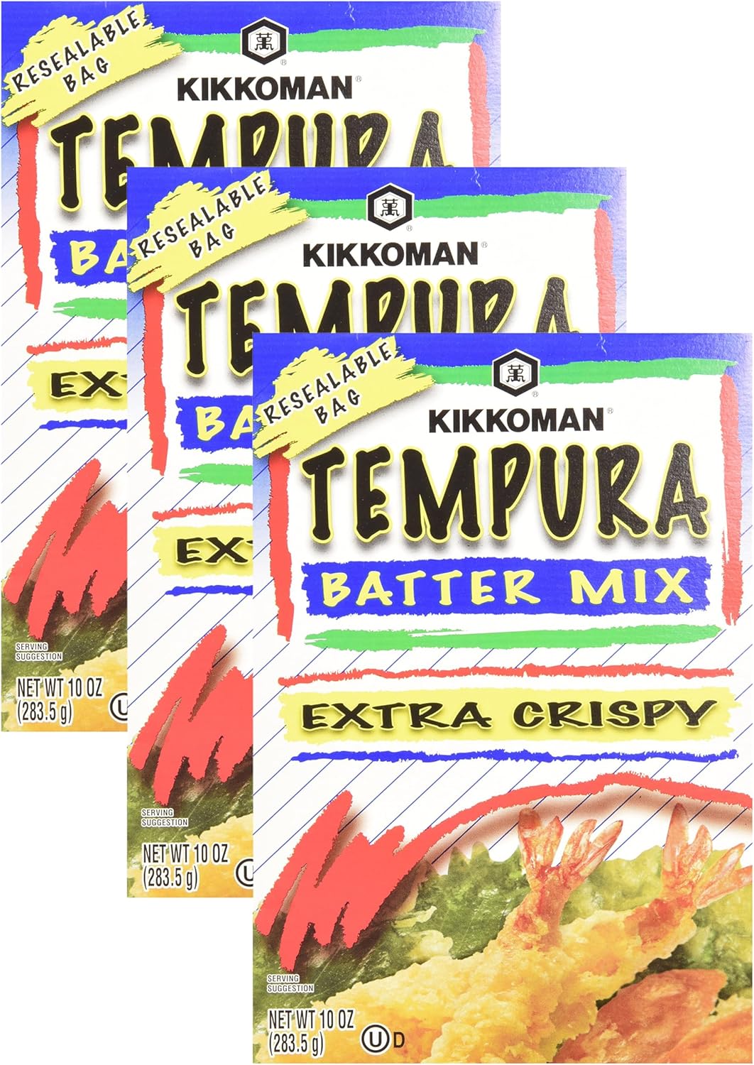 Kikkoman Tempura Batter Mix, 10 Ounce (Pack of 3)