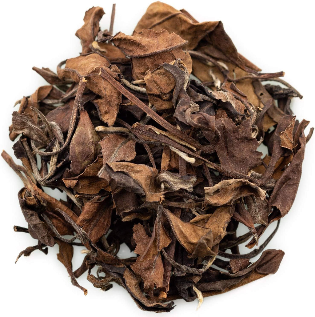 oriarmcha Chinese Shou Mei Aged Tea Loose Leaf 125g - Fuding White Tea Shoumei Long Life Eyebrow - 2nd Grade - Brew Hot or Iced Tea