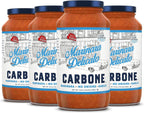 Carbone Marinara Delicato Pasta Sauce | Tomato Sauce Made with Fresh & All-Natural Ingredients | Non GMO, Vegan, Gluten Free, Low Carb Pasta Sauce, 24 Fl Oz (Pack of 4)