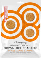 CLEARSPRING Organic Brown Rice Whole Sesame Cracker, 40 GR