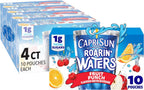 Capri Sun Roarin' Waters Fruit Punch Flavored with other natural flavor Water Beverage, 40 ct Pack, 4 Boxes of 10 Drink Pouches