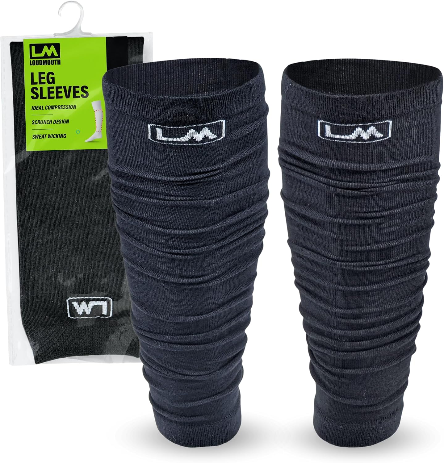 Loudmouth Football Leg Sleeves – Compression Football Leg Sleeves & Calf Sleeves for Men, Women & Youth, Sold as a Pair