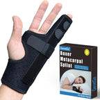 Metacarpal Finger Splint Hand Brace - Pinky Ring Finger Immobilizer For Boxer Fractures -Fit for Both Left or Right Hand (Medium)