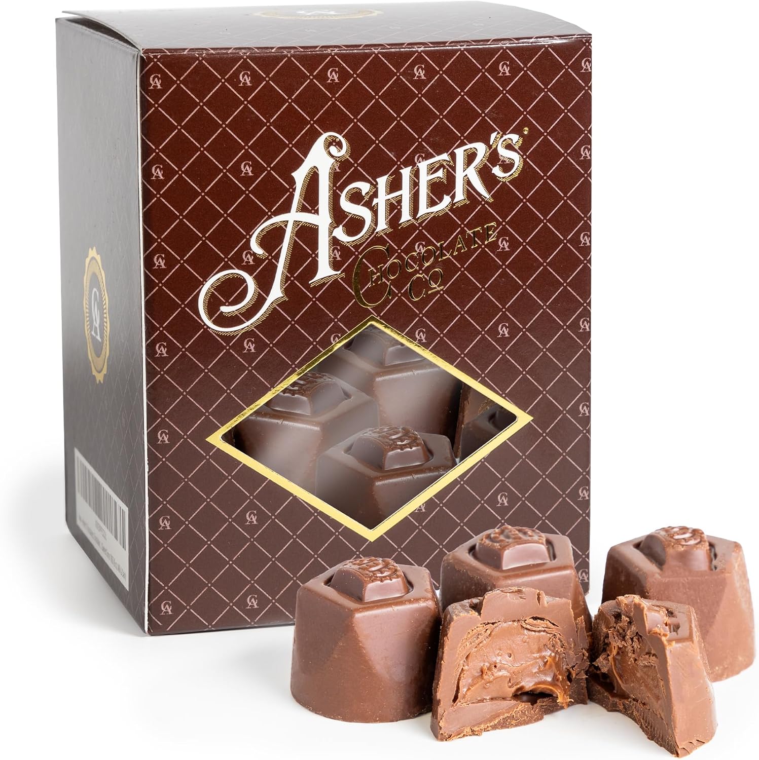 Asher's Chocolates, Sugar Free Milk Chocolate Mint Truffles, Giftable Box Design, Small Batches of Kosher Chocolate, Family Owned Since 1892 (Sugar Free, 8oz)