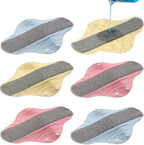 6 Pcs Leak-Proof Waterproof Washable in-Continence Pads, Eco-Friendly, Cotton, Pure Cotton Washable Underwear, Cloth Menstrual Liners, Breathable Fabric, for Women