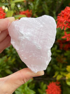 GAF TREASURES Large Pink Calcite Rough Natural Stone, Raw Calcite Rock (Pink Calcite, 1 piece)