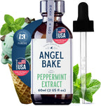 Pure Peppermint Extract for Baking & Mixology - 100 Servings, Culinary Grade Peppermint Essence and Flavoring - Kosher, Keto Friendly, Vegan, Gluten-Free for Desserts, Beverages & Recipes (2 Oz Extract)