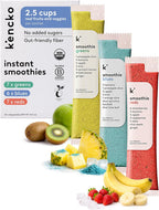 kencko Instant Smoothie Powder Mix Variety Packets, 20 Pack - Reds, Blues & Greens - Healthy Freeze-Dried Fruit & Veggie Superfood Powdered Drink Mix - Plant-based, Vegan, Dairy Free & No Added Sugar