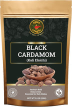 Spice Magic Black Cardamom Pods – 3.5 oz (100 g) | Whole Smoked Cardamom (Badi Elaichi) | Non-GMO | Bold Smoky Aroma for Indian & Asian Cooking