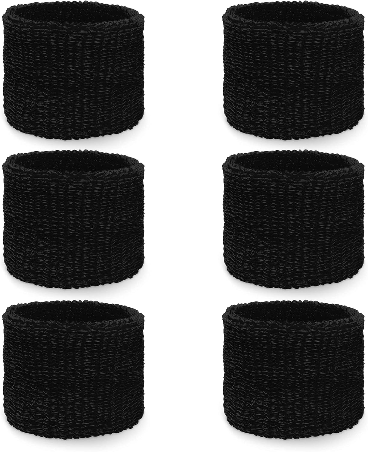 Couver Youth Athletic Sweat Wristbands (3 Pairs) - 2.5" Thick Cotton Terry Cloth Wrist Sweatbands Absorbent Sports Wristbands for Basketball, Tennis, Soccer