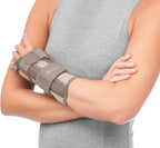 MUELLER Sports Medicine Reversible Wrist Stabilizer with Splint, Wrist Pain Relief Support for Men and Women, Ideal for Carpal Tunnel, Tendinitis, Arthritis, Taupe, Small/Medium