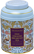 New English Teas Song Thrush & Berries Tea Tin With 240 English Breakfast Teabags