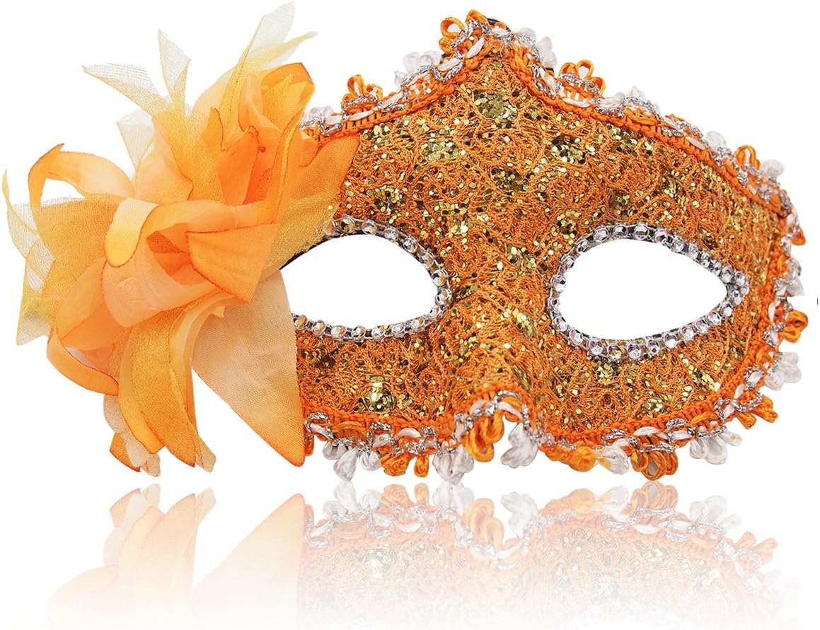 Masquerade Mask for Women Venetian Masks Christmas Women Flower Half-face Masks Eye mask Cosplay Lace mask