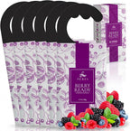 Closet Deodorizer for Women (6-Pack) | Berry Closet Freshener | Small Space Air Freshener For Wardrobe, Closets, Drawers, Small Spaces | Long-Lasting Drawer Sachets | Scented Air Freshener | By Perfa