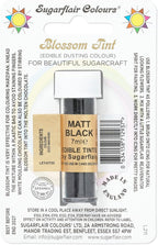Sugarflair MATT BLACK Blossom Tint Edible Food Colouring Colour Dust Powder