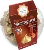 Krunchy Melts Original Meringue Cookies | Dulce de Leche Flavor | Only 80 Calories Per Serving | Fat Free, Gluten Free, Dairy Free (4 Oz)