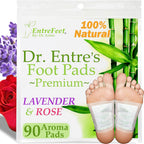 Dr. Entre's Foot Pads: Premium Lavender & Rose Foot Patches | 90 Pack