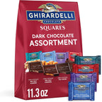 GHIRARDELLI Dark Chocolate SQUARES Assortment, 11.3 oz Bag (Pack of 3), Premium Assorted Dark Chocolate Candy Individually Wrapped