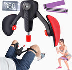 Thigh Trainer Kegel Exercise Adjustable Resistance 0-110 lbs Kegel Exerciser Pelvic Floor Muscle , Pelvic Floor Exercise Devices Trainer with Leg Straps,Inner Thigh Exerciser for Women Men