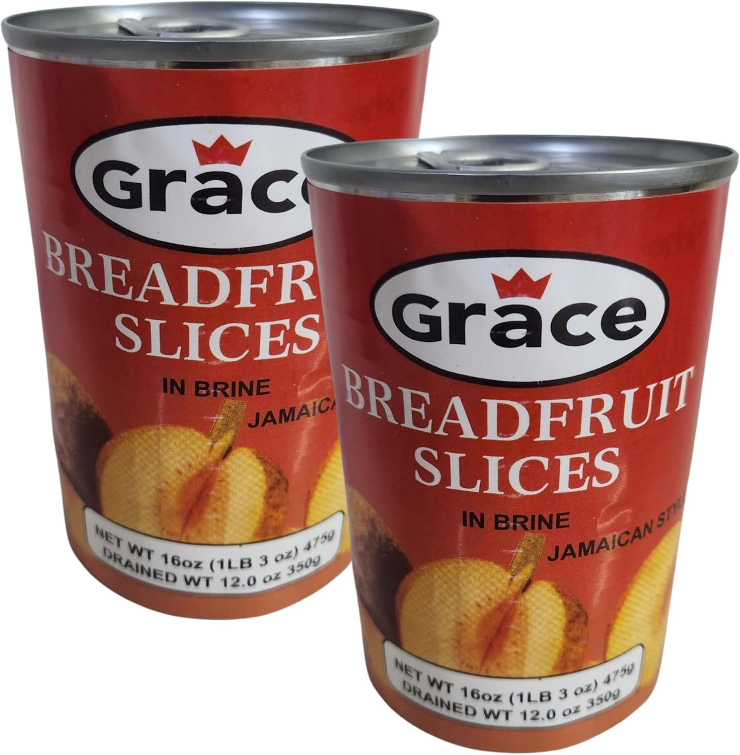 Jamaican Breadfruit Slices (Pack Of 2 x 475g Tin) This Versatile and Nutritious Superfood, Breadfruit in Brine