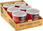 Thai Kitchen Red Curry Paste, 35 oz (Pack of 6) - Six 35 Ounce Tubs of Thai Red Curry Paste with Red Chili Pepper, Lemongrass, Thai Ginger and Spices, Perfect for Stir-Fries and Soup Bases