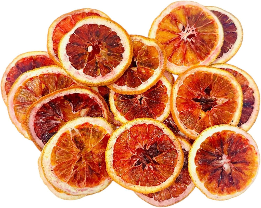 Utama Dehydrated Blood Orange Slices – 30+ Dried Citrus Wheels for Cocktails, Garnishes, Crafts, and Decorations - MADE IN THE USA