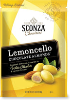 Sconza Lemoncello Lemon Cream & White Chocolate Almonds | Inspired by Italy's Lemon Groves | Made in the USA | Pack of 1 (24 Ounce)
