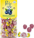 Perle di Sole Italian Candy - Blueberry Hard Candy with a Tart Fizzy Filling - Italian Candy Individually Wrapped (7.05 oz | 200 g)