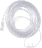 Medline Soft-Touch Nasal Oxygen Cannula, Standard Connector, 14 ft Tubing Length, Adult Size, Pack of 50