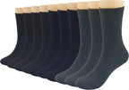 3KB Men's Dress Socks (10 Pairs Per Pack) - Variety of Patterns and Sizes