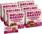 Nature’s Bakery Gluten Free Fig Bars, Raspberry, Real Fruit, Vegan, Non-GMO, Snack bar, 6 boxes with 6 twin packs (36 twin packs)