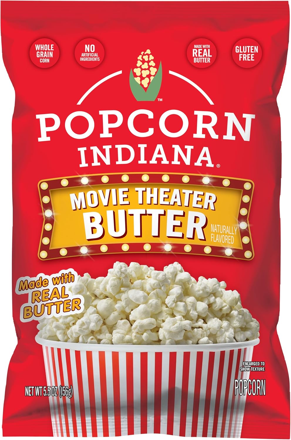 Popcorn Indiana Movie Theater Butter - Family Pack - 4.75 Oz (Pack of 12)