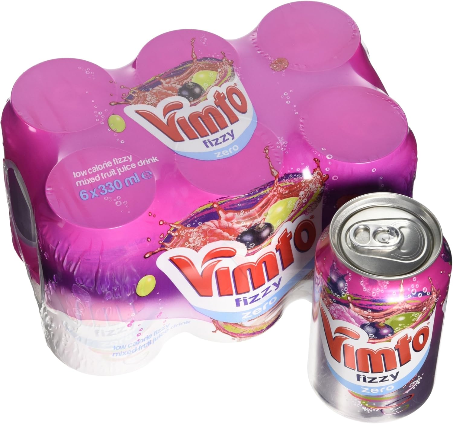 Vimto Mixed Fruit Drink No Added Sugar 6x330ml 1980g